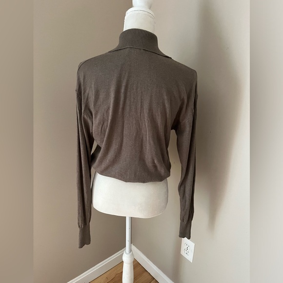 Good American Collared Henley Sweater 0/00 - Picture 3 of 11